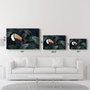 Wallity Pintura Decorativa de Vidrio Templado Multicolor 70 x 110 cm